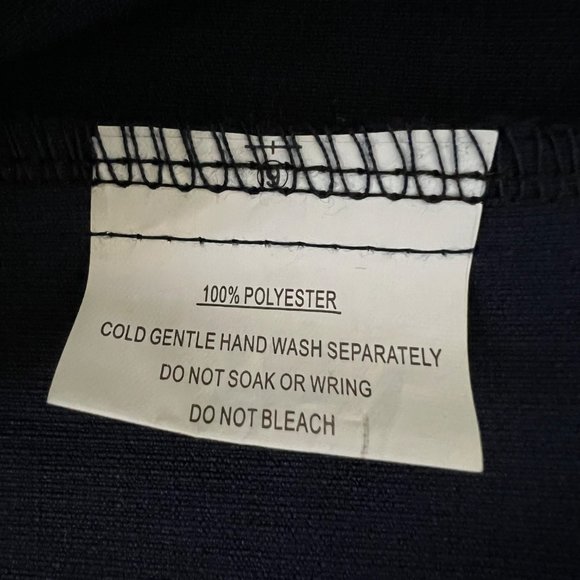 Xenia Boutique Womens Blue Lace Mini Dress Sleeveless V Neck Skater size 6 - Picture 12 of 14